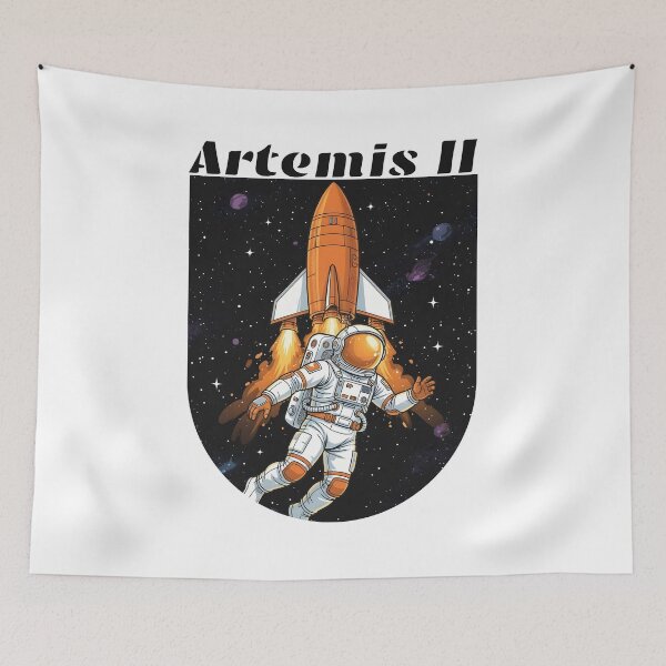 Item preview, Artemis II Rocket Astronaut Moon Landing designed and sold by ReuvenStore.