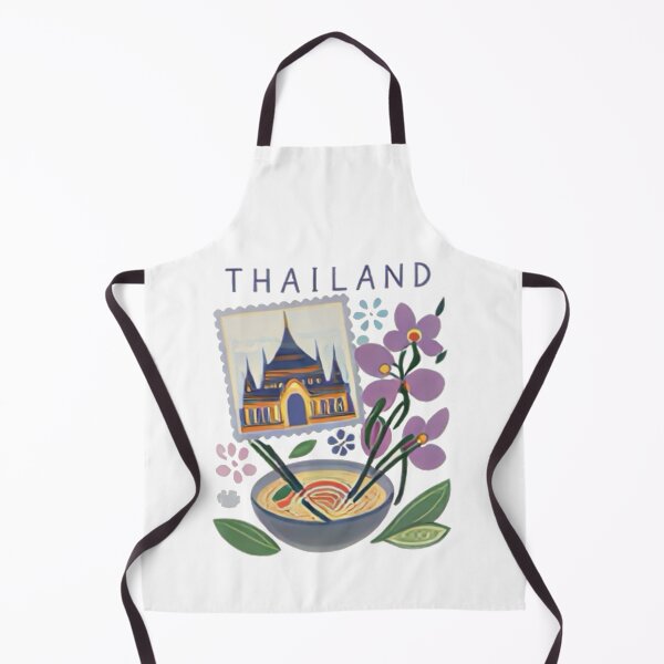 Item preview, Thailand Aesthetic Illustration | Bangkok & Tropical Island Vibes | Thai Travel Art Design designed and sold by Mialunaa.
