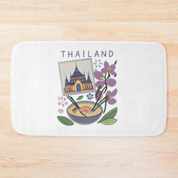 Item preview, Thailand Aesthetic Illustration | Bangkok & Tropical Island Vibes | Thai Travel Art Design designed and sold by Mialunaa.