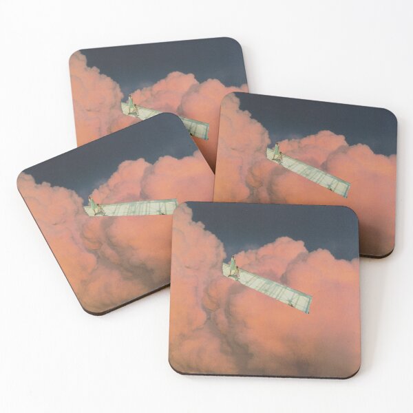 Item preview, clouds dream path paper collage designed and sold by seventies.collages.