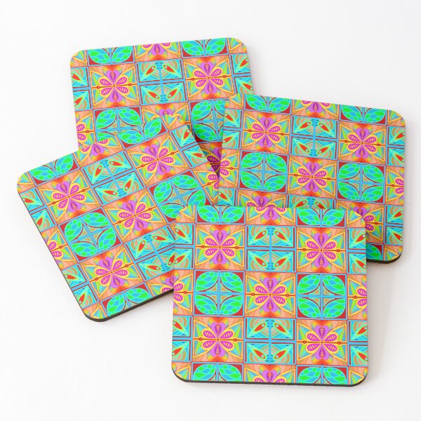 Item preview, Colorful Folk‑Inspired Tile Pattern designed and sold by anamariafischer.