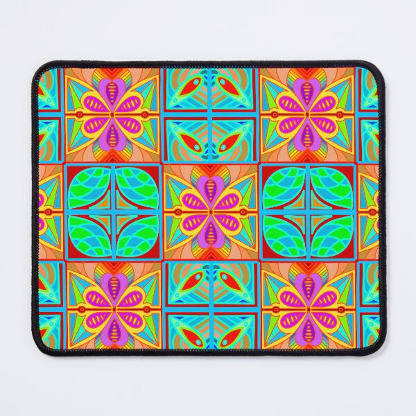Item preview, Colorful Folk‑Inspired Tile Pattern designed and sold by anamariafischer.