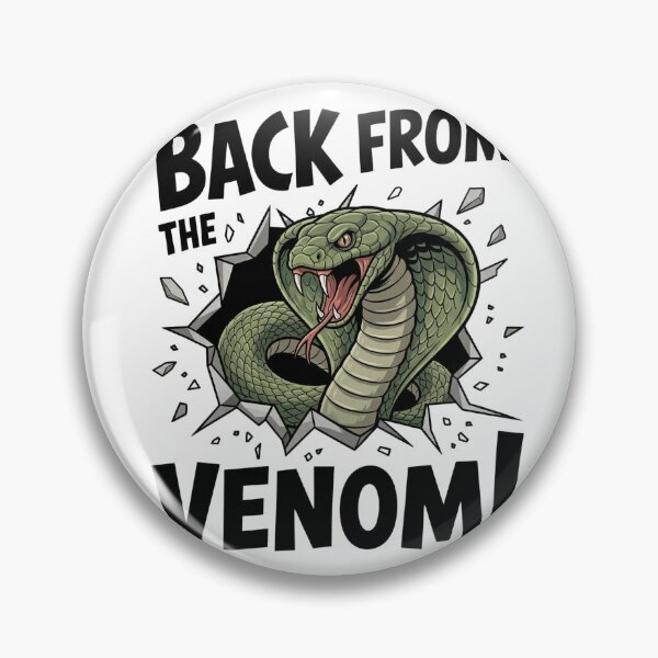 Item preview, Funny Snake Venom Design, Back from the Venom Serpent Graphic, Dark Aesthetic Reptile Art, Edgy Animal Gift designed and sold by ColorFlick.