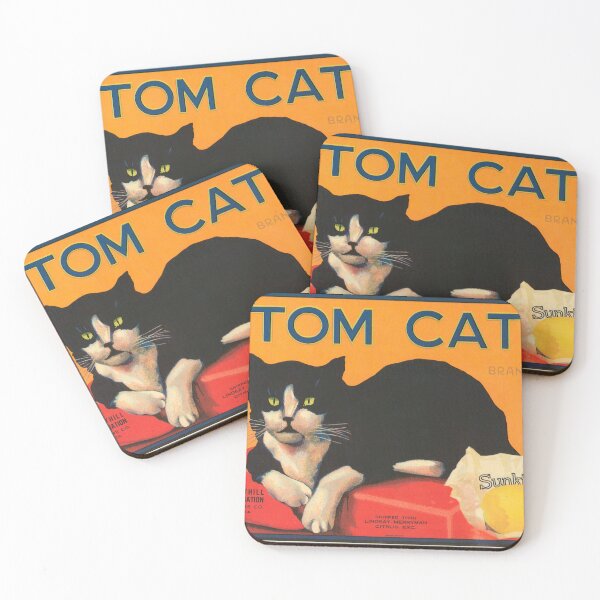 Item preview, Vintage "Tom Cat Brand" Sunkist Citrus Label designed and sold by interdesigner.