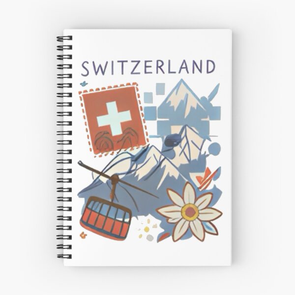 Item preview, Switzerland Aesthetic Illustration | Alps Mountain & Lake Vibes | Swiss Travel Nature Art Design designed and sold by Mialunaa.