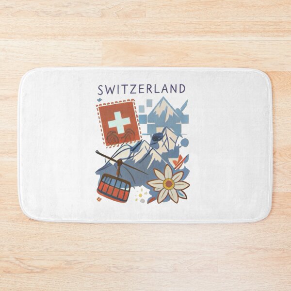 Item preview, Switzerland Aesthetic Illustration | Alps Mountain & Lake Vibes | Swiss Travel Nature Art Design designed and sold by Mialunaa.