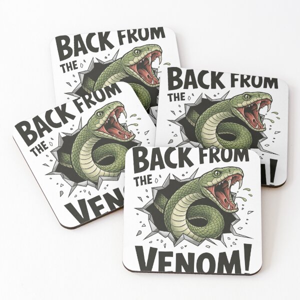 Item preview, Back from the Venom, Funny Snake Venom Design, Serpent Graphic, Dark Aesthetic Reptile Art, Edgy Animal Gift designed and sold by ColorFlick.