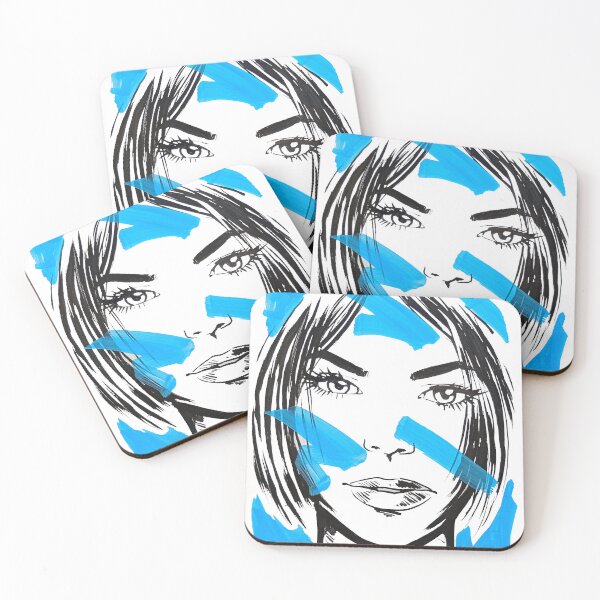 Item preview, Blue Fragments – Urban Portrait designed and sold by RennerRangel.