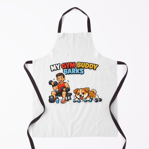 Item preview, My Gym Buddy Barks Dog Workout Shirt | Funny Fitness Pet Lover Design designed and sold by Bettybee00.