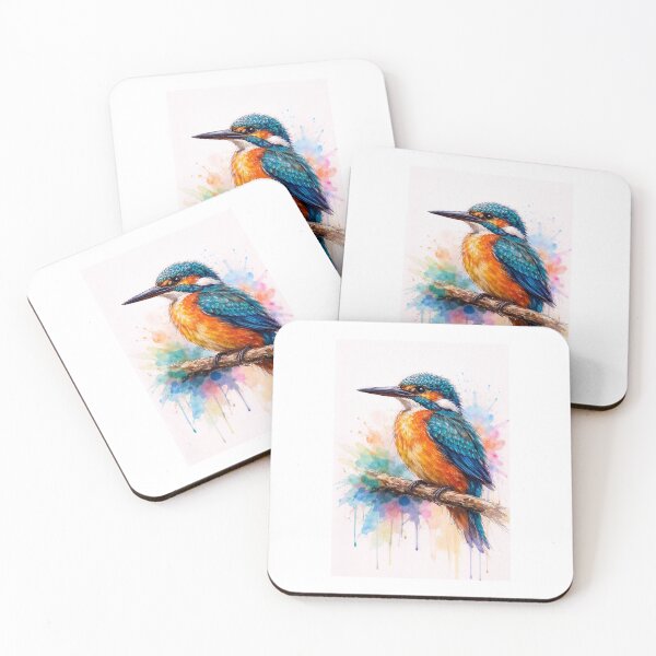 Item preview, Kingfisher Watercolor designed and sold by LizLivingstone.