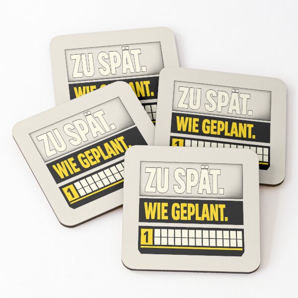 Item preview, German Transit Humor Shirt – ZU SPÄT. WIE GEPLANT. designed and sold by POD DYNASTY.