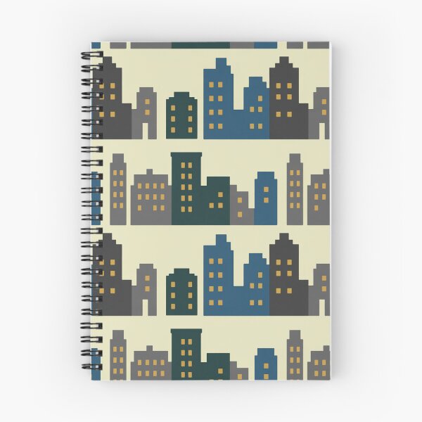 Item preview, Modern City Skyline Seamless Pattern – Night Lights designed and sold by Midnight Veil Designs.