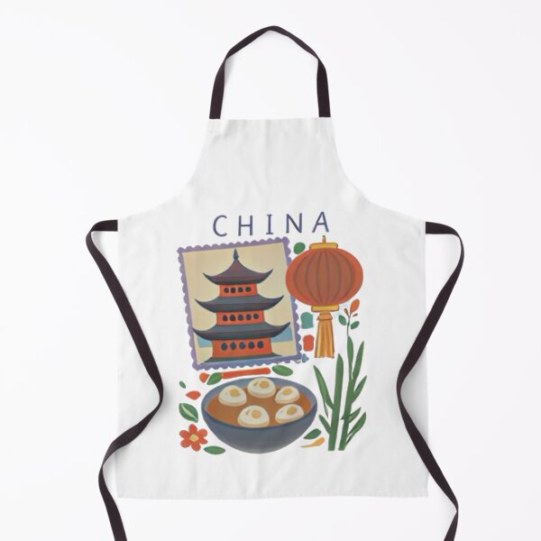 Item preview, China Aesthetic Illustration | Great Wall & East Asian Vibes | Chinese Travel Culture Art Design designed and sold by Mialunaa.