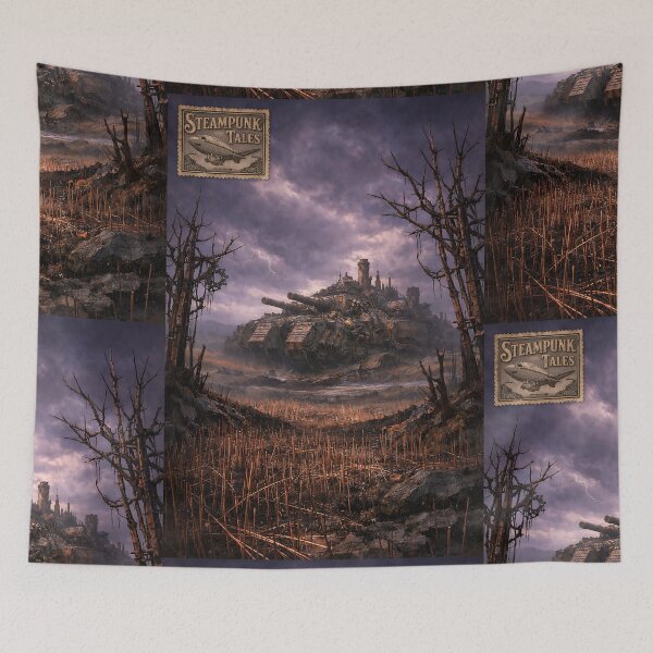 Item preview, The Iron-Thistle Moors - Steampunk Landscape designed and sold by bapupa.