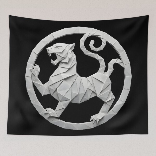 Item preview, Shotokan Tiger - Origami Series Poster designed and sold by Dojo Geijutsu.