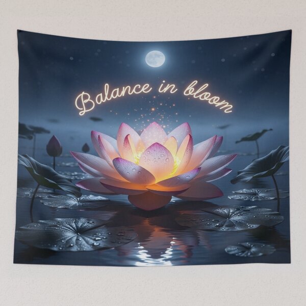 Item preview, Balance in Bloom – Lotus Moonlight Design designed and sold by Cristhian Almanza.