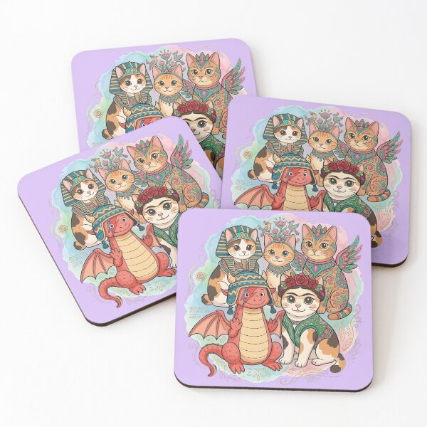 Item preview, My Red Dragon and My Kittens: Magic and Color designed and sold by DianaAlunaImage.