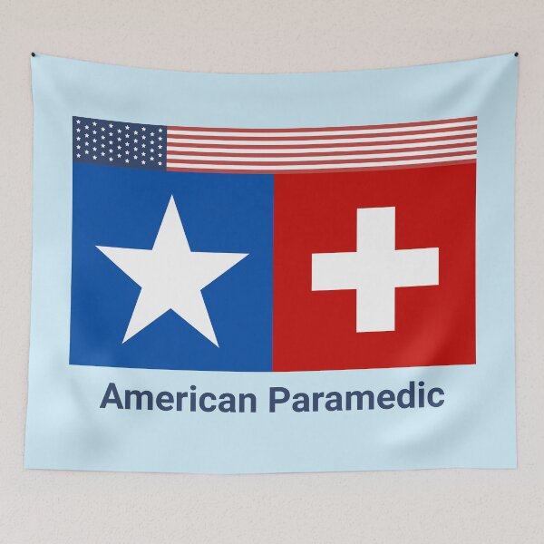 Item preview, Proud American Paramedic Patriotic EMS Design designed and sold by Sachie's Studio.