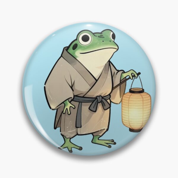 Item preview, Cute Frog Samurai Japanese Lantern Aesthetic designed and sold by VibeFactoryOfc.