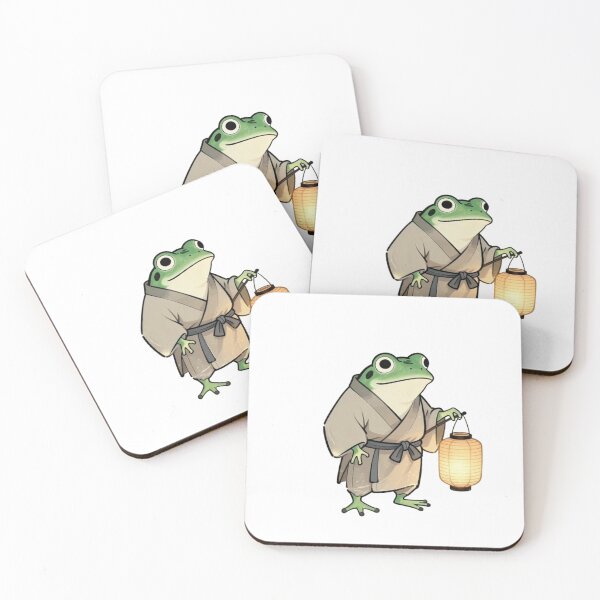 Item preview, Cute Frog Samurai Japanese Lantern Aesthetic designed and sold by VibeFactoryOfc.