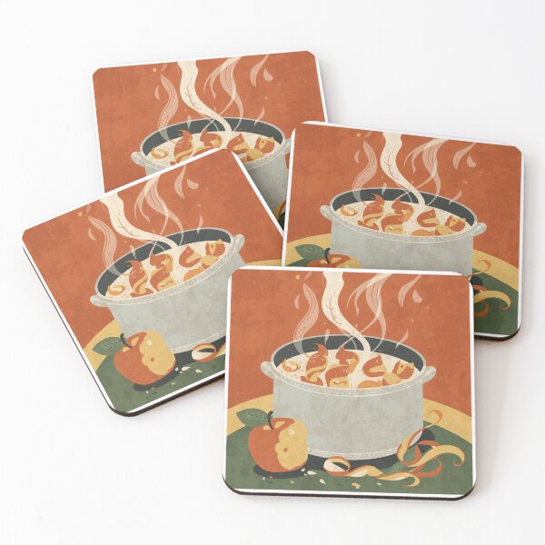 Item preview, Apple Peel Pot Remedy — Folk Kitchen Illustration designed and sold by VintageTips.