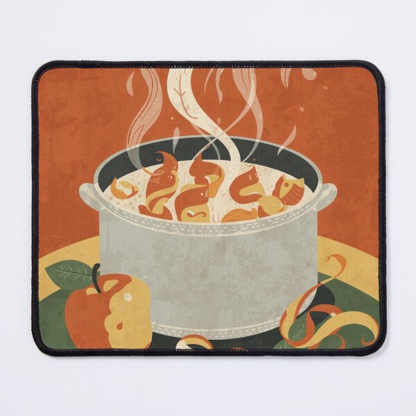 Item preview, Apple Peel Pot Remedy — Folk Kitchen Illustration designed and sold by VintageTips.