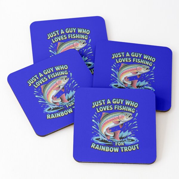 Item preview, Just A Guy Who Loves Fishing For Rainbow Trout Art Design designed and sold by fantasticdesign.