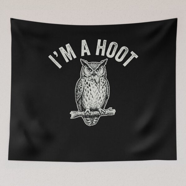 Item preview, I'm A Hoot Funny Owl Vintage Distressed Design designed and sold by snowry.