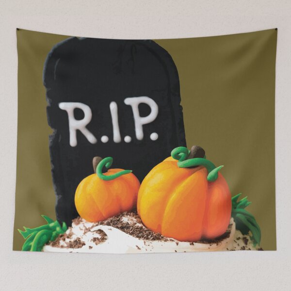 Item preview, Halloween Dessert With Pumpkins and Tombstone designed and sold by Arturo Daniel Garcia Palomo.
