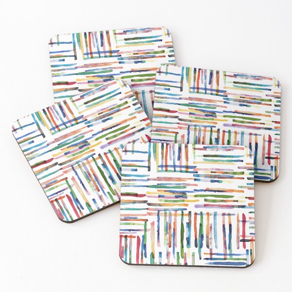 Item preview, Artistic print of crossed lines and stripes designed and sold by ninoladesign.