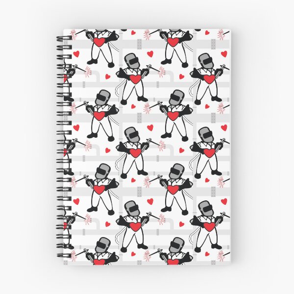 Item preview, Pipe Welder in Love with Hearts designed and sold by VintageStyle.