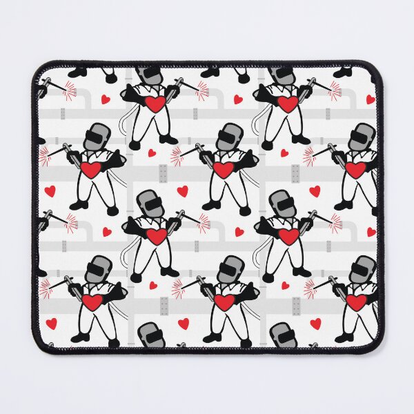 Item preview, Pipe Welder in Love with Hearts designed and sold by VintageStyle.