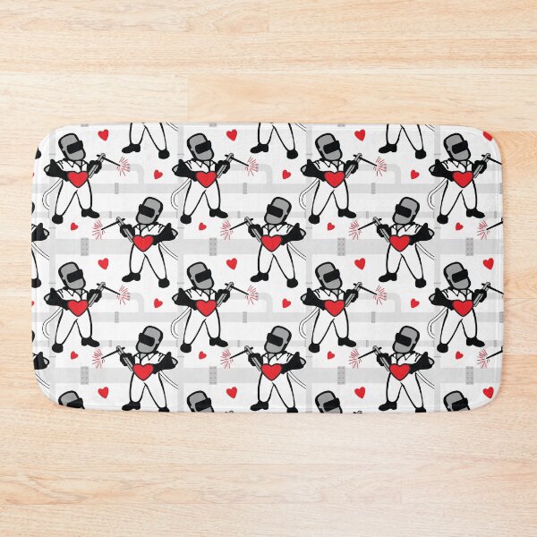 Item preview, Pipe Welder in Love with Hearts designed and sold by VintageStyle.
