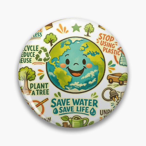 Item preview, Save the Planet – Retro Cartoon Eco Poster designed and sold by LuveraxArt.