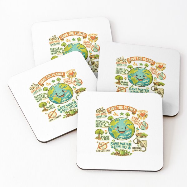 Item preview, Save the Planet – Retro Cartoon Eco Poster designed and sold by LuveraxArt.