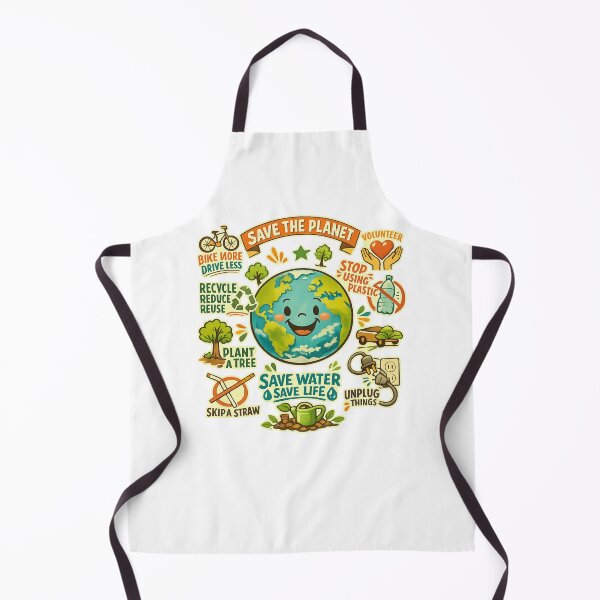Item preview, Save the Planet – Retro Cartoon Eco Poster designed and sold by LuveraxArt.