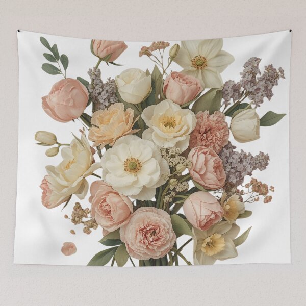 Item preview, Fresh Cut Bouquet — Vintage Floral Art designed and sold by VintageTips.
