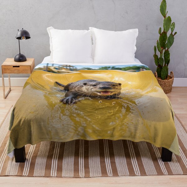 Item preview, Happy Otter Glides Down Water Slide designed and sold by Tridentulus.