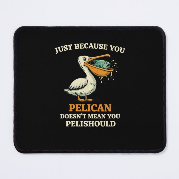 Item preview, Witty Pelican Bird Fish Pouch Puns Humor designed and sold by snowry.