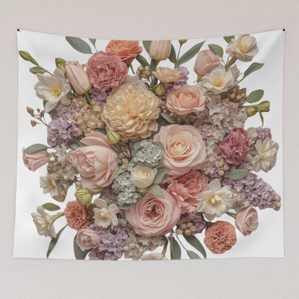 Artikelvorschau, Garden Bloom Circle – Üppiges Blumendesign entworfen und verkauft von VintageTips.