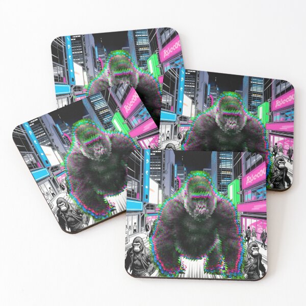 Item preview, Cyberpunk Gorilla City - Digital Mosaic Graphic designed and sold by Express210.
