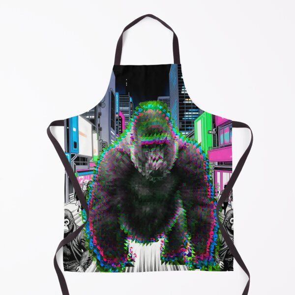 Item preview, Cyberpunk Gorilla City - Digital Mosaic Graphic designed and sold by Express210.