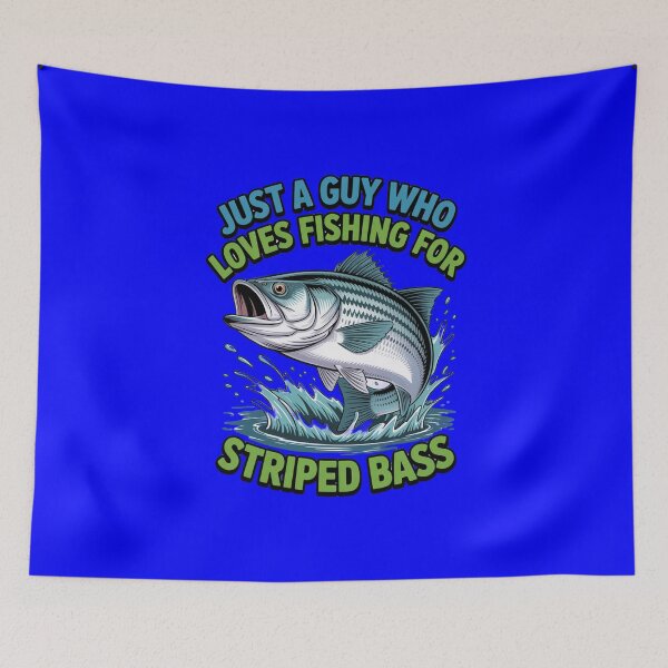 Item preview, Just A Guy Who Loves Fishing For Striped Bass Art Design  designed and sold by fantasticdesign.