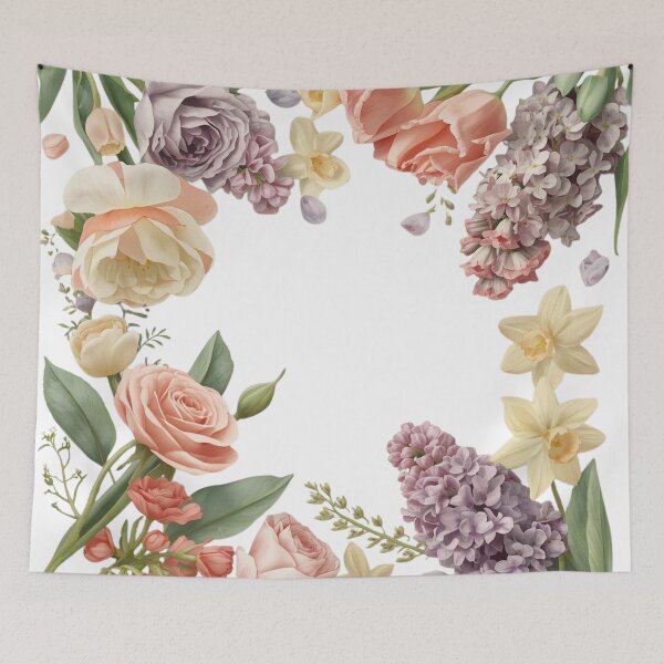 Item preview, Vintage Floral Wreath — Classic Botanical Frame designed and sold by VintageTips.
