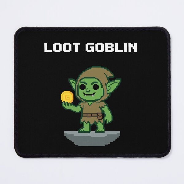 Item preview, Mischievous Goblin Gold Thief - Retro Pixel Art designed and sold by artistastshirt.