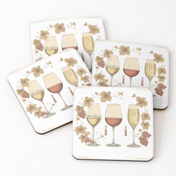 Item preview, Wine Serving Temperature Guide – Elegant Vintage Illustration designed and sold by VintageTips.
