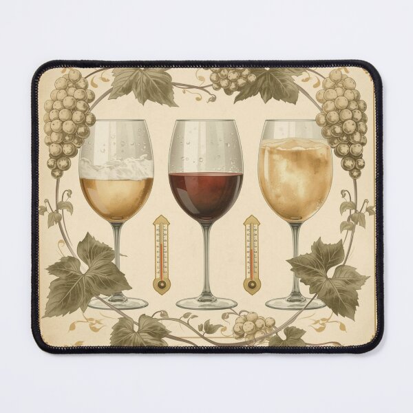 Item preview, Vintage Wine Temperature Chart – Parchment Style Art Print designed and sold by VintageTips.