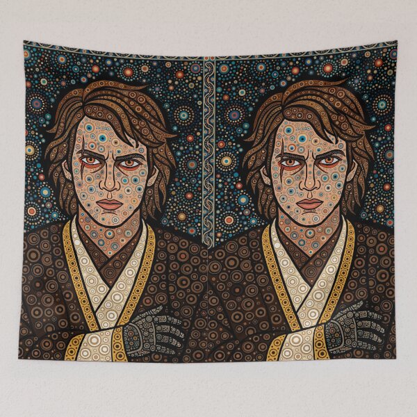 Item preview, Anakin Skywalker — Star Wars Dotwork Pop Art | Pointillist Cosmic Portrait designed and sold by  Ojo de Lilith.