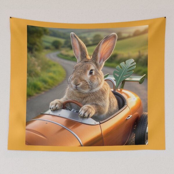 Item preview, Hot Roddin' Rabbit Drives His Carrotmobile designed and sold by Tridentulus.