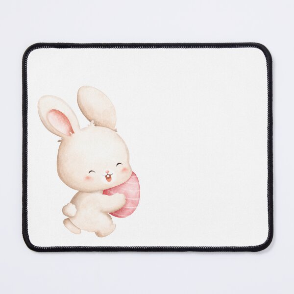 Item preview, Watercolor Easter Bunny with Easter Eggs - Adorable Spring Holiday Gift designed and sold by FuzionRaptor.